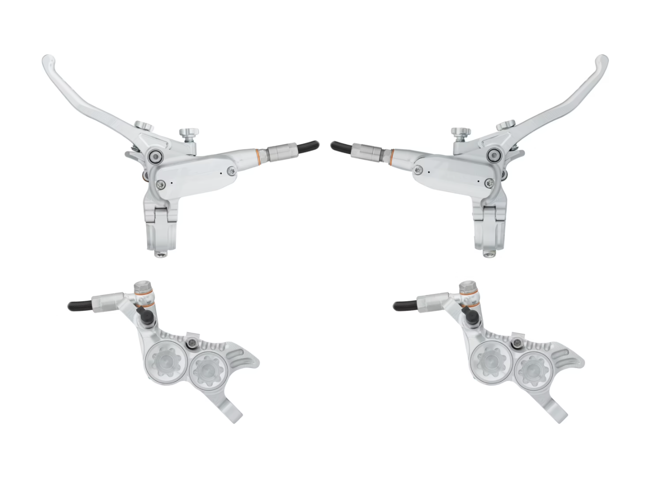 Hope Tech4 V4 No Rotor Silver/Silver Posteriore